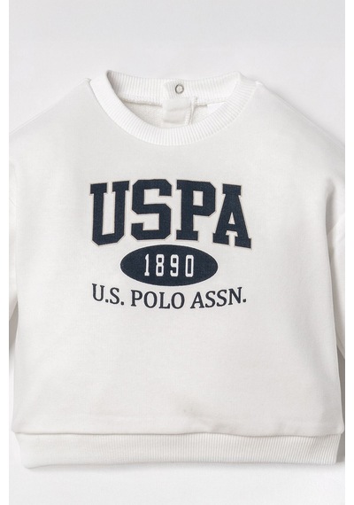 U.S. Polo Assn. Erkek Bebek Beyaz Uzun Kol Pijama Takım Usb3190-c-v1 Usb3190-c-v1