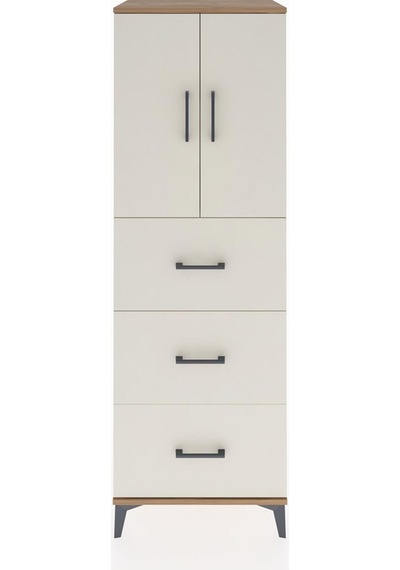 Hyperion Dolap 2 Raflı 3 Çekmeceli 2 Kapaklı 60x44x182 Çam-ay... Çam