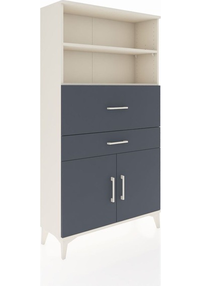 Arges Dolap 3 Raflı 2 Çekmeceli 2 Kapaklı 88x30x163 Aytaşı-an... Aytaşı