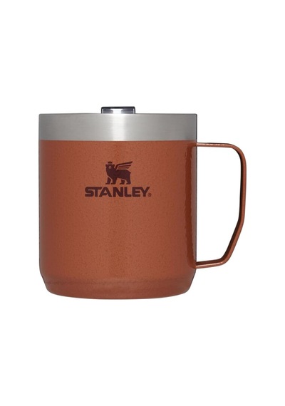 Stanley Classic Legendary Camp Mug Paslanmaz Çelik Termos Bardak, Kil Rengi Hammertone Clay , 0.35 Litre Çok Renkli