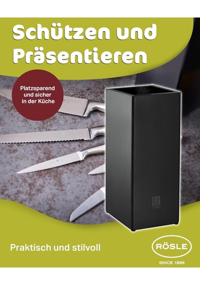 Rösle Basic Line Bıçak Seti 6 Parça 13755 - Bambu Fırçalı Stant Diğer
