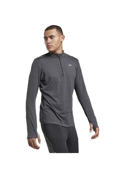 Reebok Fk6478 Re Quarter Zip Yarı Fermuarlı Erkek Sweatshirt Füme Füme