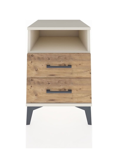 Kronos Komodin Tek Raflı 2 Çekmeceli 44x59x64 Aytaşı-çam Aytaşı