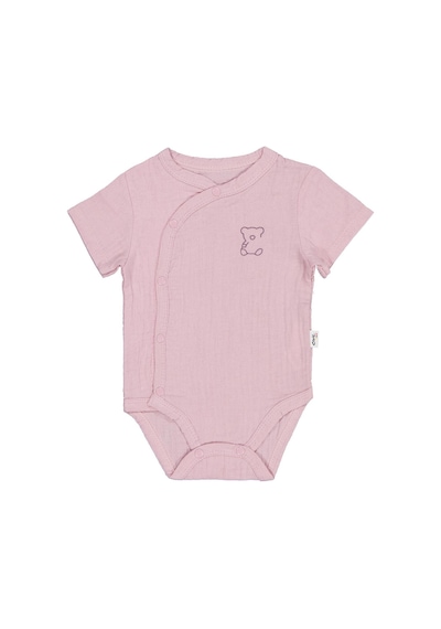 Civil Baby Ayıcık Baskılı 1-18 Ay Çıtçıtlı Badi - Pembe