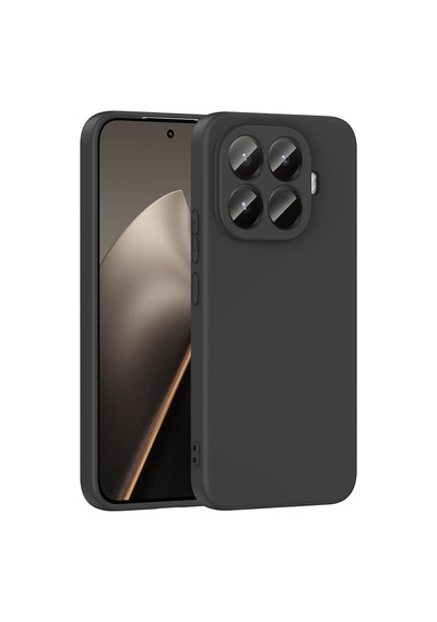 Xiaomi 15t Pro Kılıf Yumuşak Silikon Kamera Korumalı Lansman Pazarplus Siyah