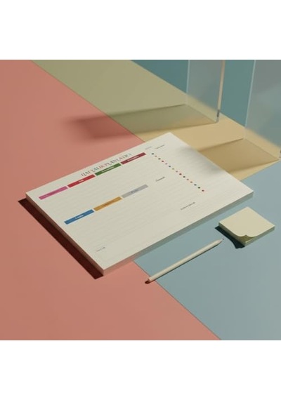 Fark Tanıtım Tarihsiz A4 Haftalık Masa Planlayıcı 80 Yaprak 110gr. Ivory Minimal Tasarım Ofis & Ev İçin Haftalık Takip Türkçe Açık Gri
