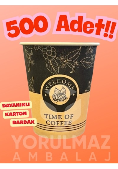 7 Oz Kalın Karton Bardak 500 7 Oz Karton Bardak 250 Li Eko Paket Dayanıklı, Sızdırmaz Tek Kullanımlık Çay & Ka Renkli