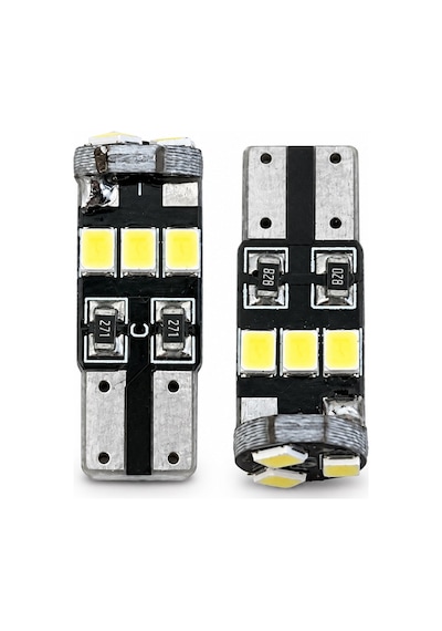 T10 Dipsiz Led Ampul 9 Led Beyaz Işık Park Plaka Tavan Aydınlatma 12v 2 Adet