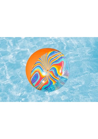 Bestway Şişme Plaj Topu, Tie-dye Tasarım Çocuklar Ve Yetişkinler İçin Su Topu, 46 Cm