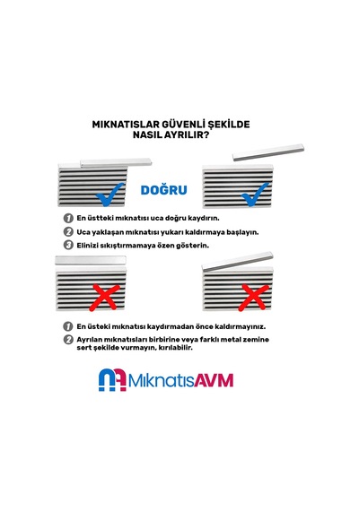 Güçlü Kare Neodyum Mıknatıs 20x20x5 Mm 4 Adet