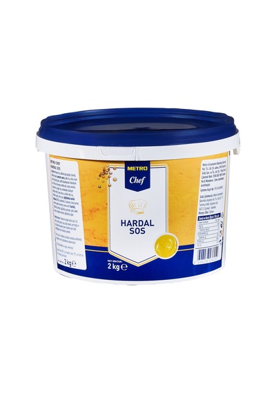 Metro Chef Hardal Sos 2 Kg - Baharatlı Lezzet, Büyük Boy Tarı
