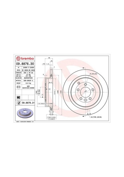 Fren Dıskı Arka R.rover Sport 3.0/3.6