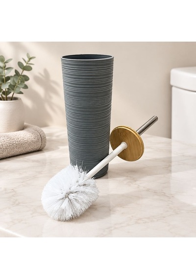 Bambu Kapaklı Klozet Fırçası Çok Renkli