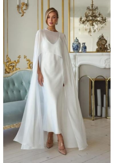 Ezni Atelier Şifon Gelin Pelerini 145 Cm Transparan Gelinlik Pelerini Uzun Gelin Pelerini Zarif Düğün Pelerini Beyaz Beyaz Ezni Atelier Şifon Gelin Pelerini 145 Cm Transparan Gelinlik Pelerini Uzun Gelin Pelerini Zarif Düğün Pelerini Beyaz Beyaz