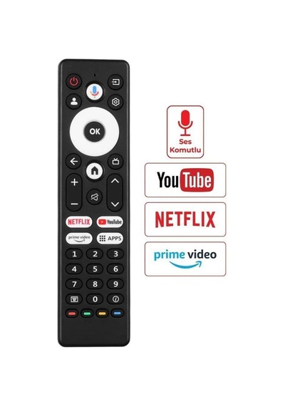 Grundig Uyumlu 43 Gjf 6900b Led Tv Kumanda - Ses Komutlu