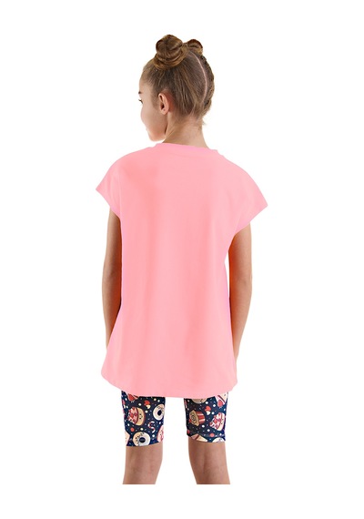 Sweet Party Kız Çocuk Yazlık Tunik T-shirt Tayt Takım