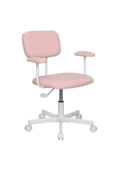 Teddy Ofis Ve Çalışma Sandalyesi-pembe 64x74-83x63 Cm