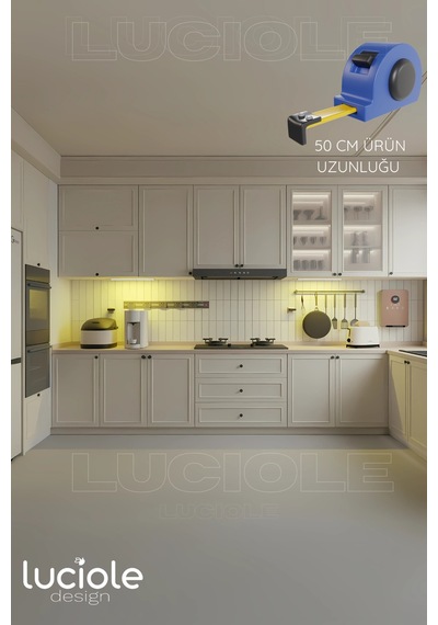 50 Cm Led Mutfak Tezgah Aydınlatma Günışığı Adaptörlü