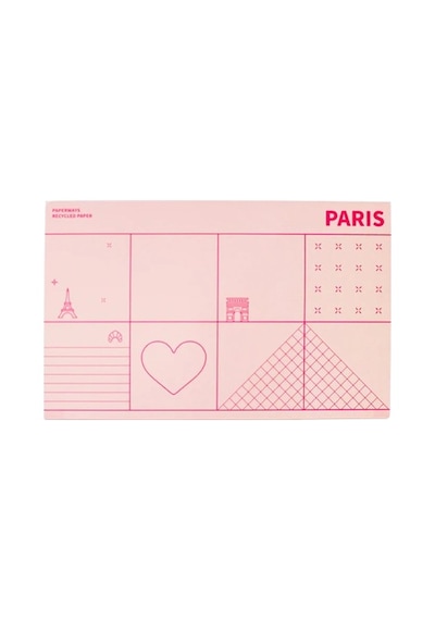Pansy Daisy Paperways City Deskpad Masaüstü Planlayıcı - Paris Pembe