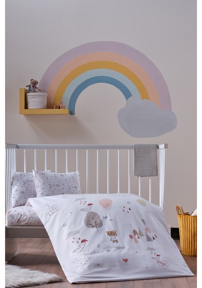 Doqu Home Nakışlı Bebek Nevresim Takımı - Pretty Bear