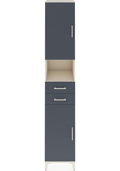 Hyperion Dolap 5 Raflı 2 Çekmeceli 2 Kapaklı 44x44x243 Aytaşı-antrasit Aytası