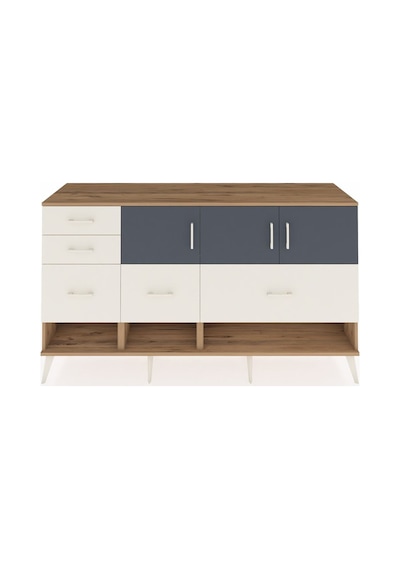 Hyperion Konsol 3 Raflı 5 Çekmeceli 3 Kapaklı 176x44x99 Çam-antra Çam-antrasit/aytaşı Hyperion Konsol 3 Raflı 5 Çekmeceli 3 Kapaklı 176x44x99 Çam-antra Çam-antrasit/aytaşı