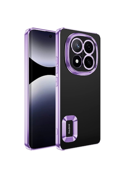 Xiaomi Redmi Note 14 Pro 4g Kılıf + 9h Ekran Koruyucu Set Kamera Lens Korumalı Şeffaf Parlak Kenar L Çok Renkli