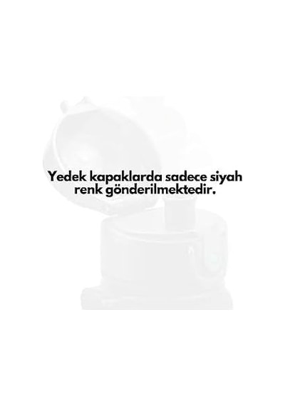 Uzspace 350ml-500ml Uyumlu Siyah Yedek Kapak Açık Beyaz