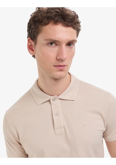 Pierre Cardin Erkek Koyu Bej Tişört Basic 50321128-vr088