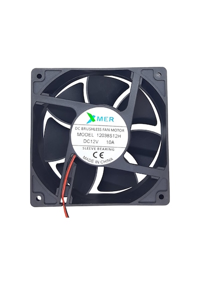 Xmer 120X120X38Mm 12V 1.0A 2 Kablolu Fan