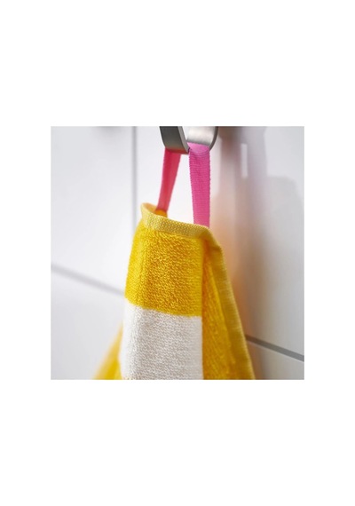 Ikea Slanhöstmal Banyo Havlusu 70 X 140 Cm Sarı - Beyaz