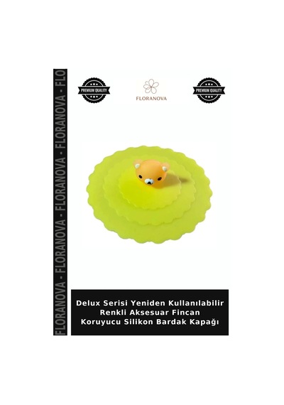 Delux Serisi Yeniden Kullanılabilir Renkli Aksesuar Fincan Koruyucu Silikon Bardak Kapağı Çok Renkli