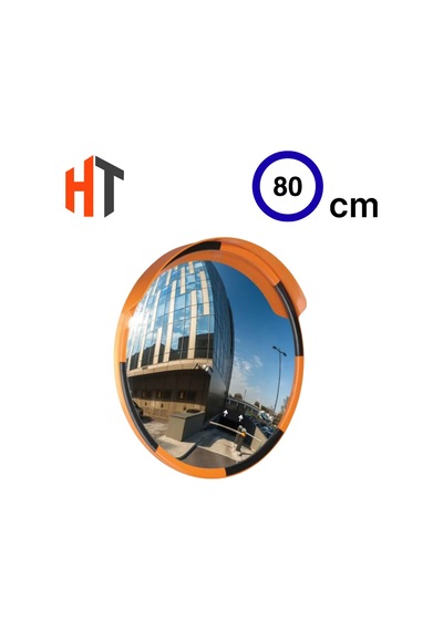 Trafik Güvenlik Aynası 80 Cm Sarı-siyah, Tümsek Ayna, Otopark Aynası