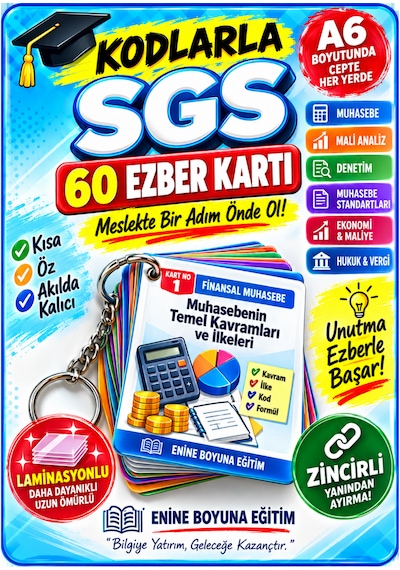 Kodlarla Sgs 60 Zincirli & Laminasyonlu Ezber Kartı