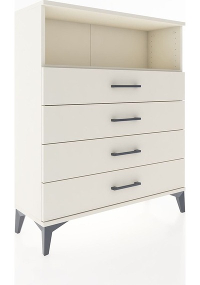 Arges Şifonyer Tek Raflı 4 Çekmeceli 88x30x106 Aytaşı-aytaşı Aytaşı