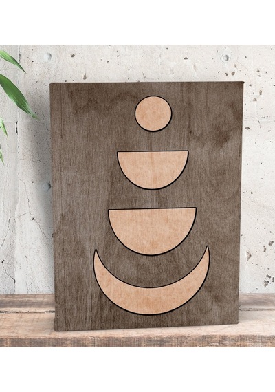 Bk Gift Ay Tasarımlı Dekoratif Mini Kanvas Tablo 15X20Cm-2 (551116454)