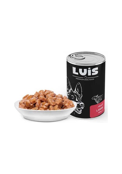 Luis Parça Kuzu Etli Soslu Köpek Konservesi 12 x 400 G