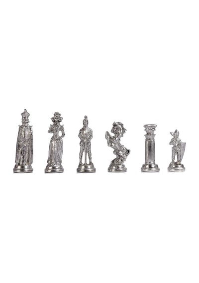 Gifthome Metal Satranç Takımı-seti battal ingiliz parlak sedefli