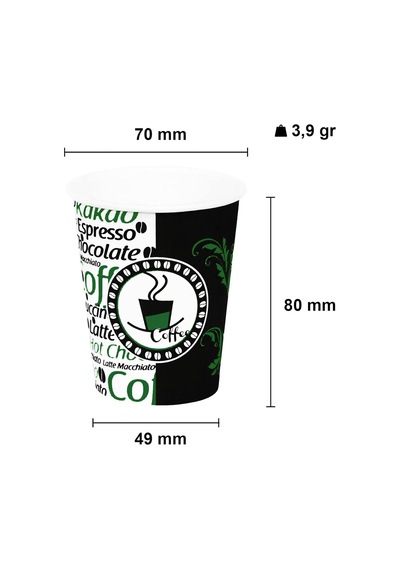 Aygün Cup 7 Oz 180 Ml Karton Bardak Otomat 300 Adet Kalın Bardak Genel