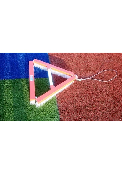 Silver Halı Kumlama Granül Fırçası 70 CM Üçgen Çok Renkli