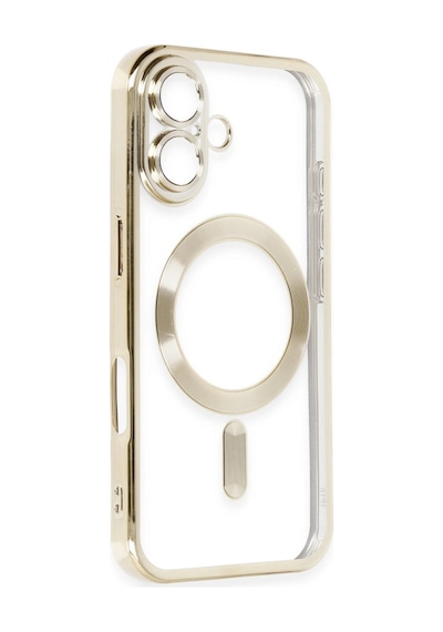 Apple Uyumlu   iPhone 16 Kılıf Kross Magneticsafe Kapak - Gold
