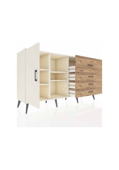 Kronos Konsol 4 Raflı 4 Çekmeceli Tek Kapaklı 176x59x99 Aytaşı-a Aytaşı-aytaşı/çam Kronos Konsol 4 Raflı 4 Çekmeceli Tek Kapaklı 176x59x99 Aytaşı-a Aytaşı-aytaşı/çam