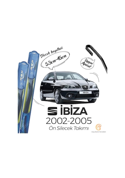 Seat İbiza Ön Silecek Takımı (2002-2005) RBW Hibrit