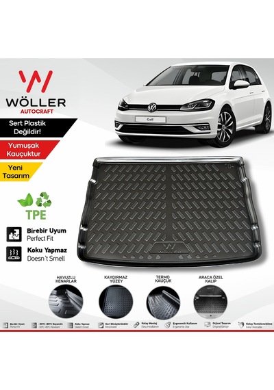 Volkswagen Golf 7 Bagaj Havuzu 2012 2020 Arası 3d Ultraflex Esnek