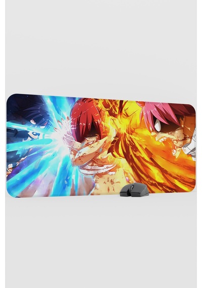 Fairy Tail Anime V3 - 90x40 Xxl Gaming Kauçuk Kaymaz Taban Mouse Pad Fare Altlığı