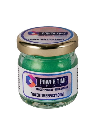 Sedefli Metalik Toz Pigment Boya / Yeşil / Epoksi Için