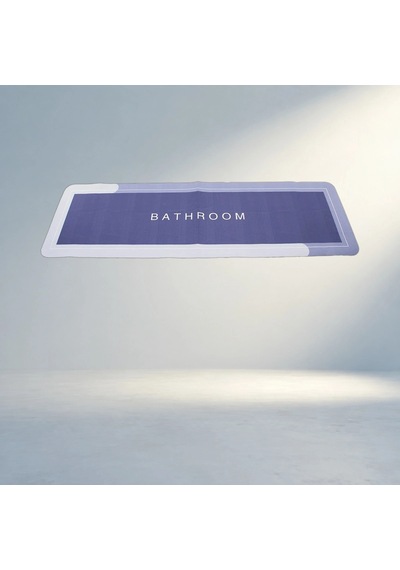 Sihirli Su Emici Düz Renkli Banyo Paspası Elastik Dikdörtgen 116x37.5cm 21 x 21