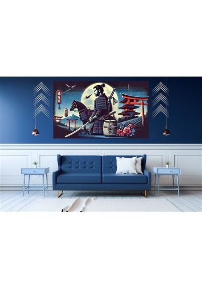 Ti-play Üstatlar 60x90cm Modern Samuray Pvc Çerçevesiz Tablo