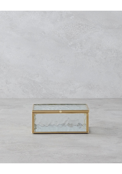 English Home Loya Cam Dekoratif Kutu 15x10x6 Cm Gold