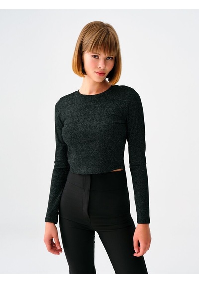 LOFT Fitted Kadın Tshirt U.kol Lf2036707 Q1.v1 Siyah